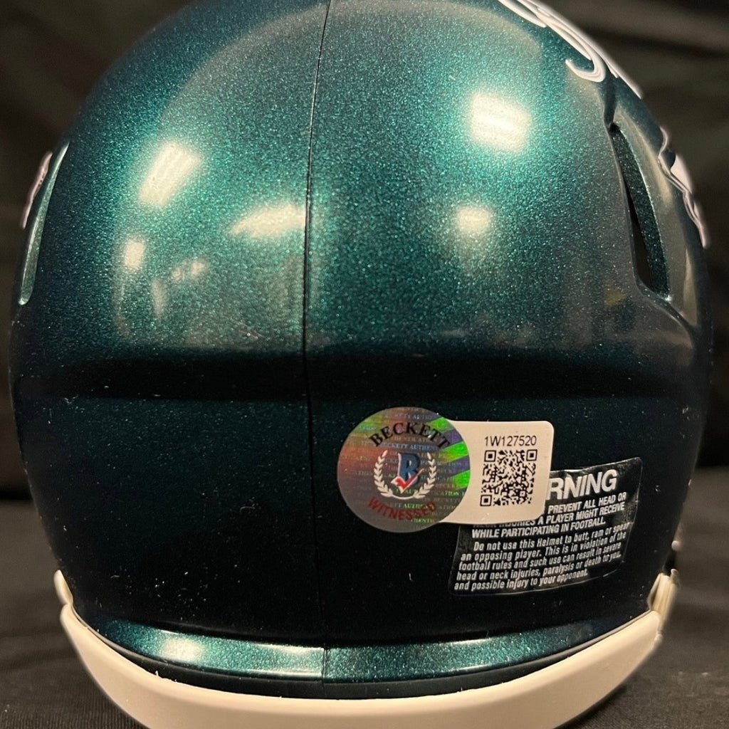 Brian Dawkins Signed Eagles Mini Helmet