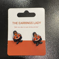 Gritty Stud Earrings Full Body