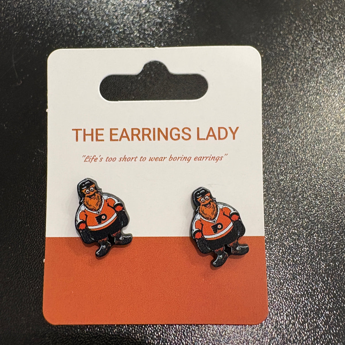 Gritty Stud Earrings Full Body