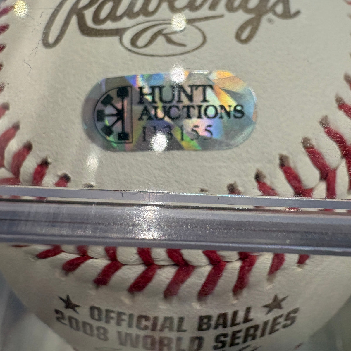Jimmy Rollins Signed World Series 2008 Baseball