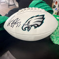 Cooper DeJean Signed Eagles White Panel Football