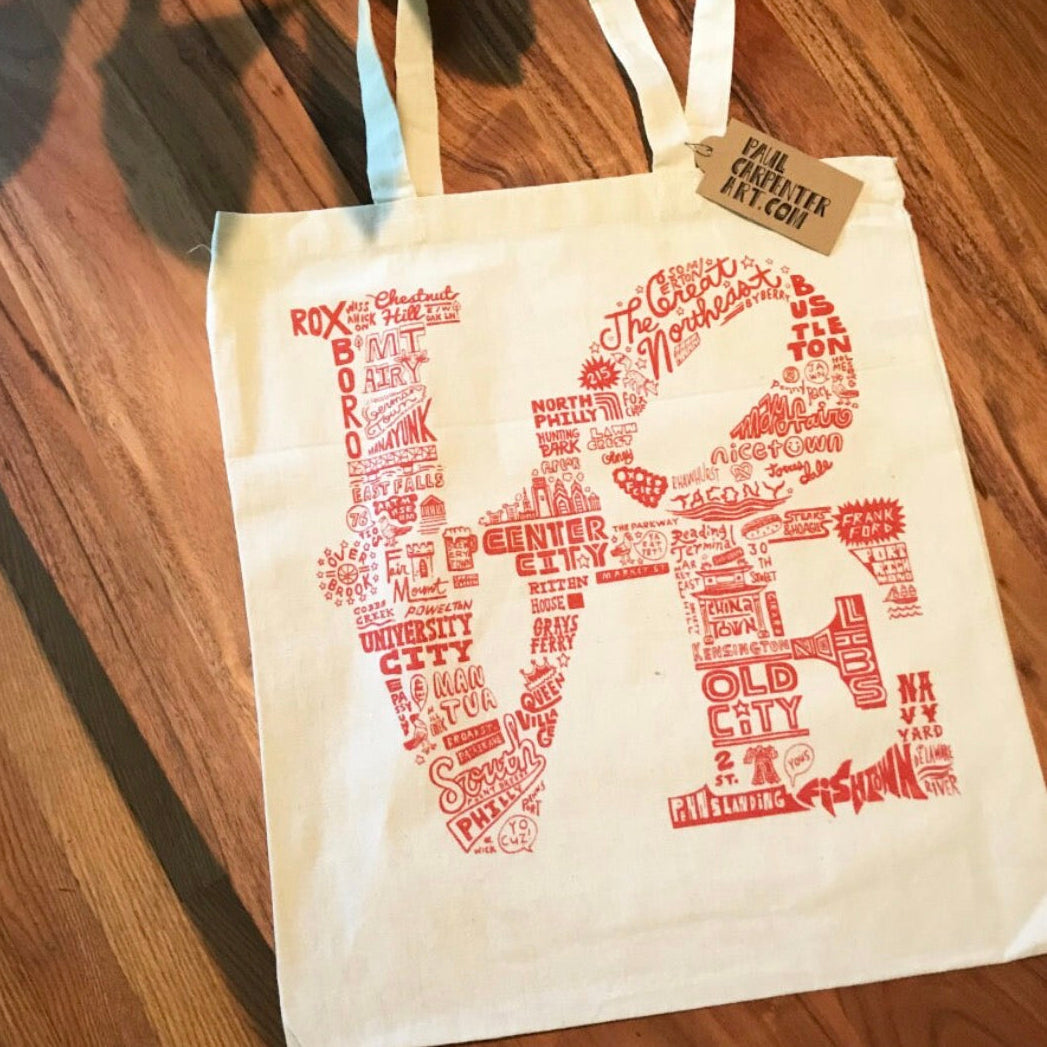 Philadelphia LOVE Tote Bag