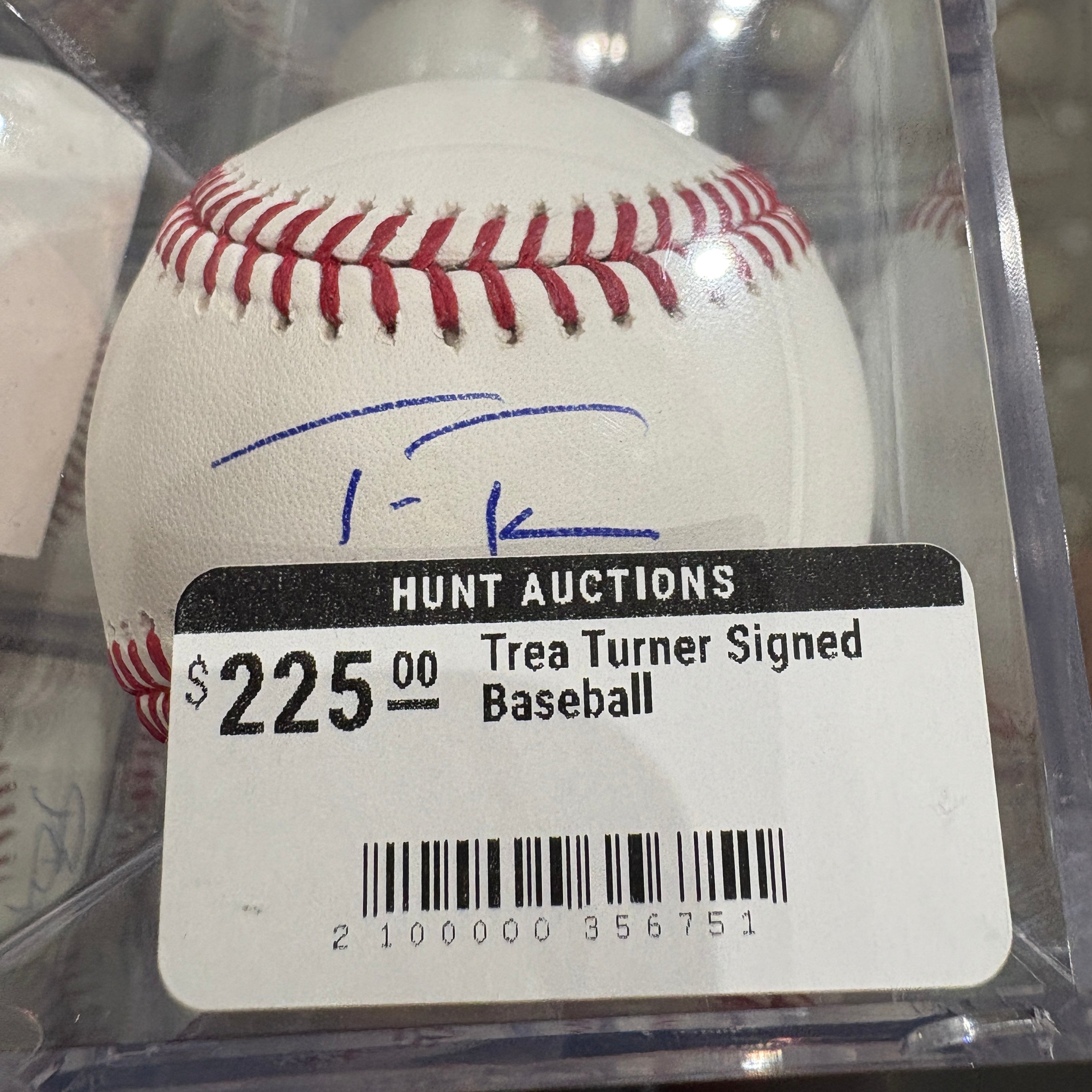 Trea Turner Signed Baseball