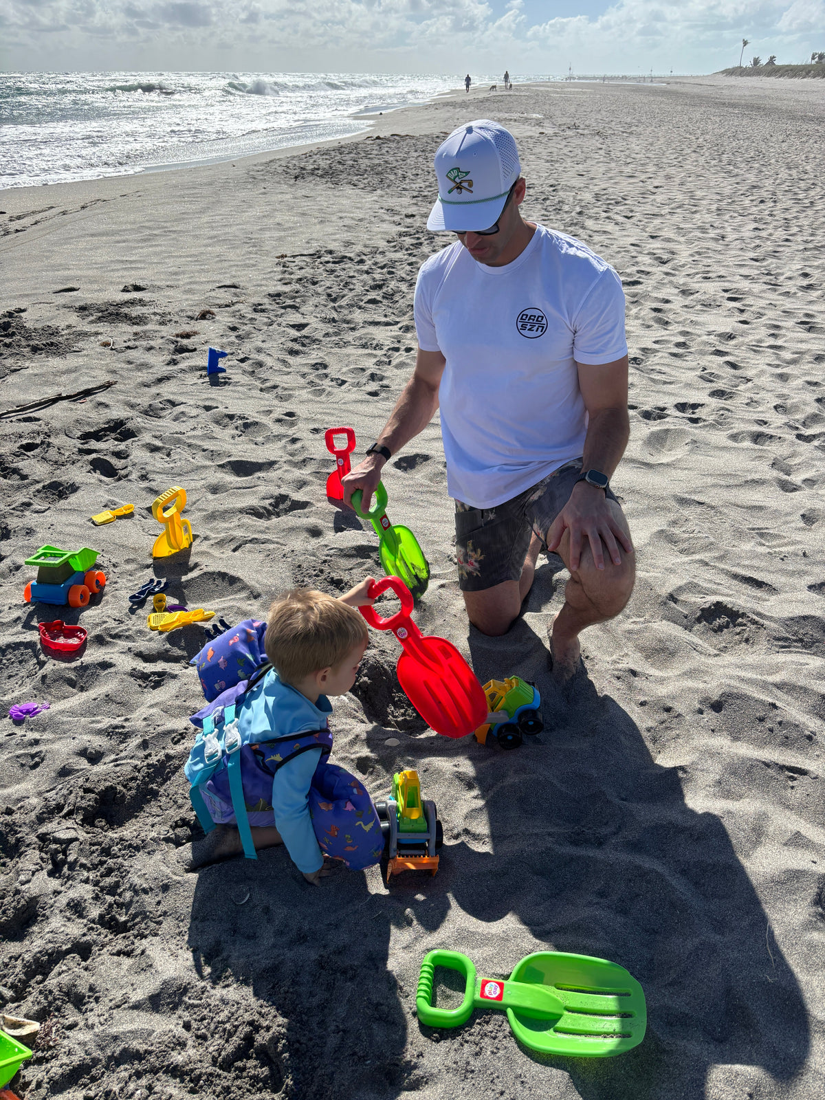 DAD SZN Golf Rope Hat - White