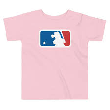 Major Baseball Phan Toddler Tee - Pink