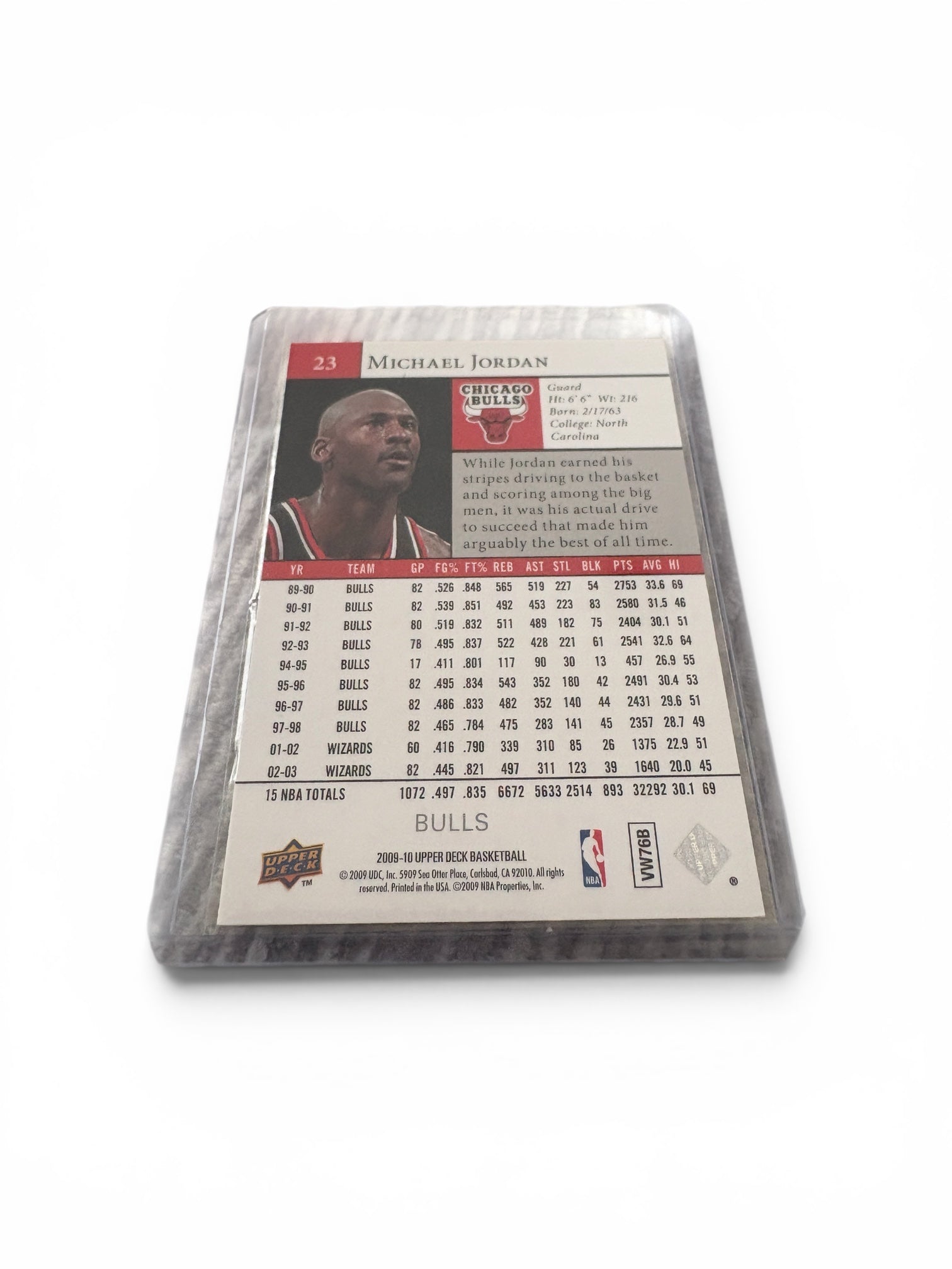 Michael Jordan 2009 Upper Deck Basketball Card
