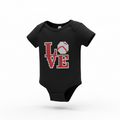 LOVE Baseball Onesie