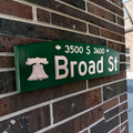 Handcrafted Wooden Broad Street Sign