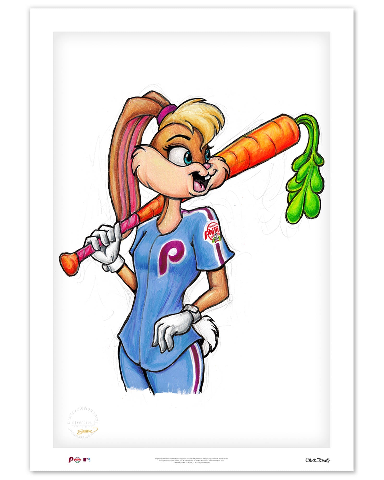 Lola Bunny x MLB Phillies Limited Edition Art Print