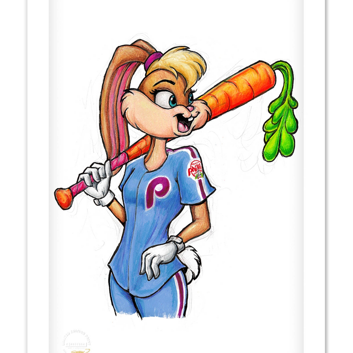 Lola Bunny x MLB Phillies Limited Edition Art Print
