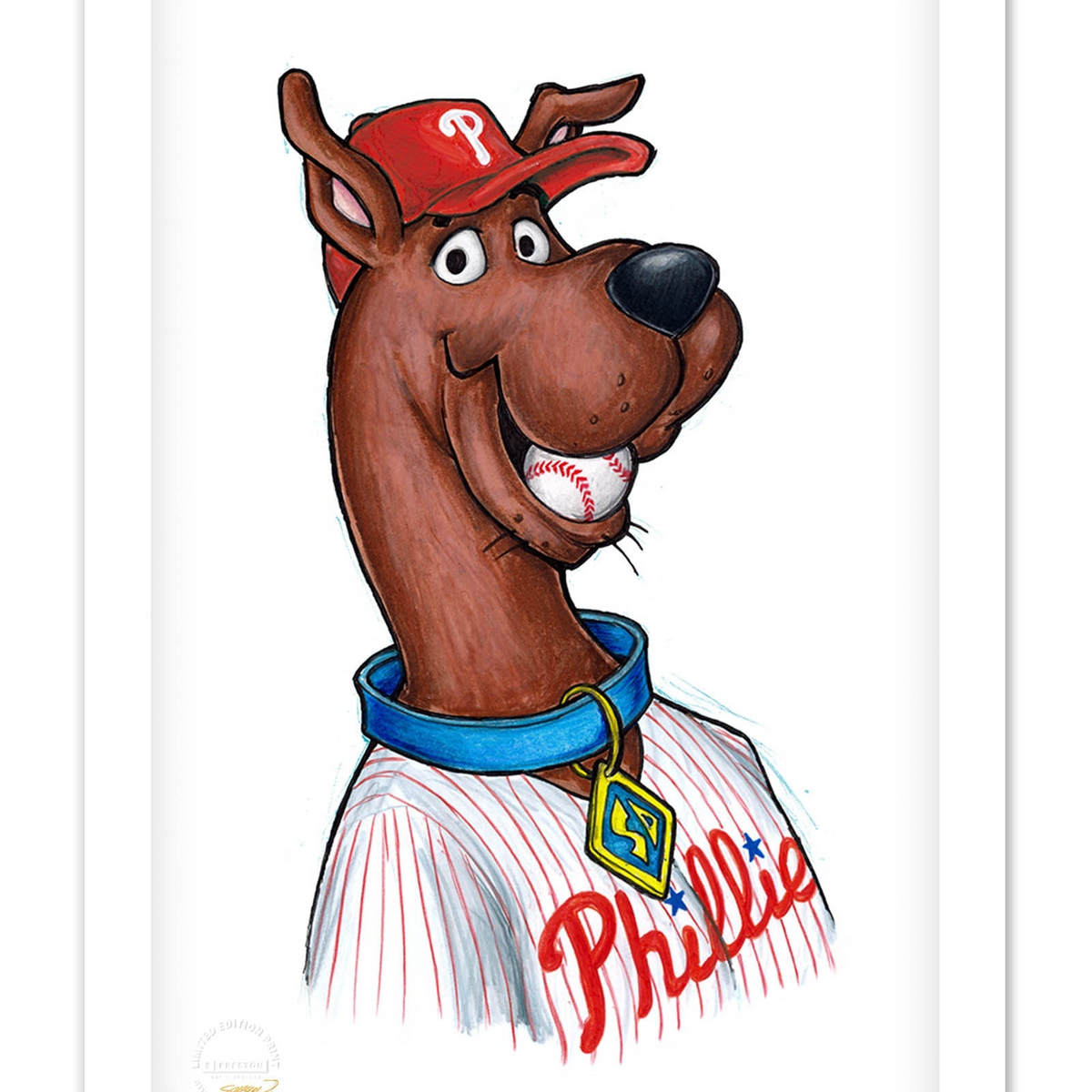 Scooby Doo x MLB Phillies Limited Edition Art Print