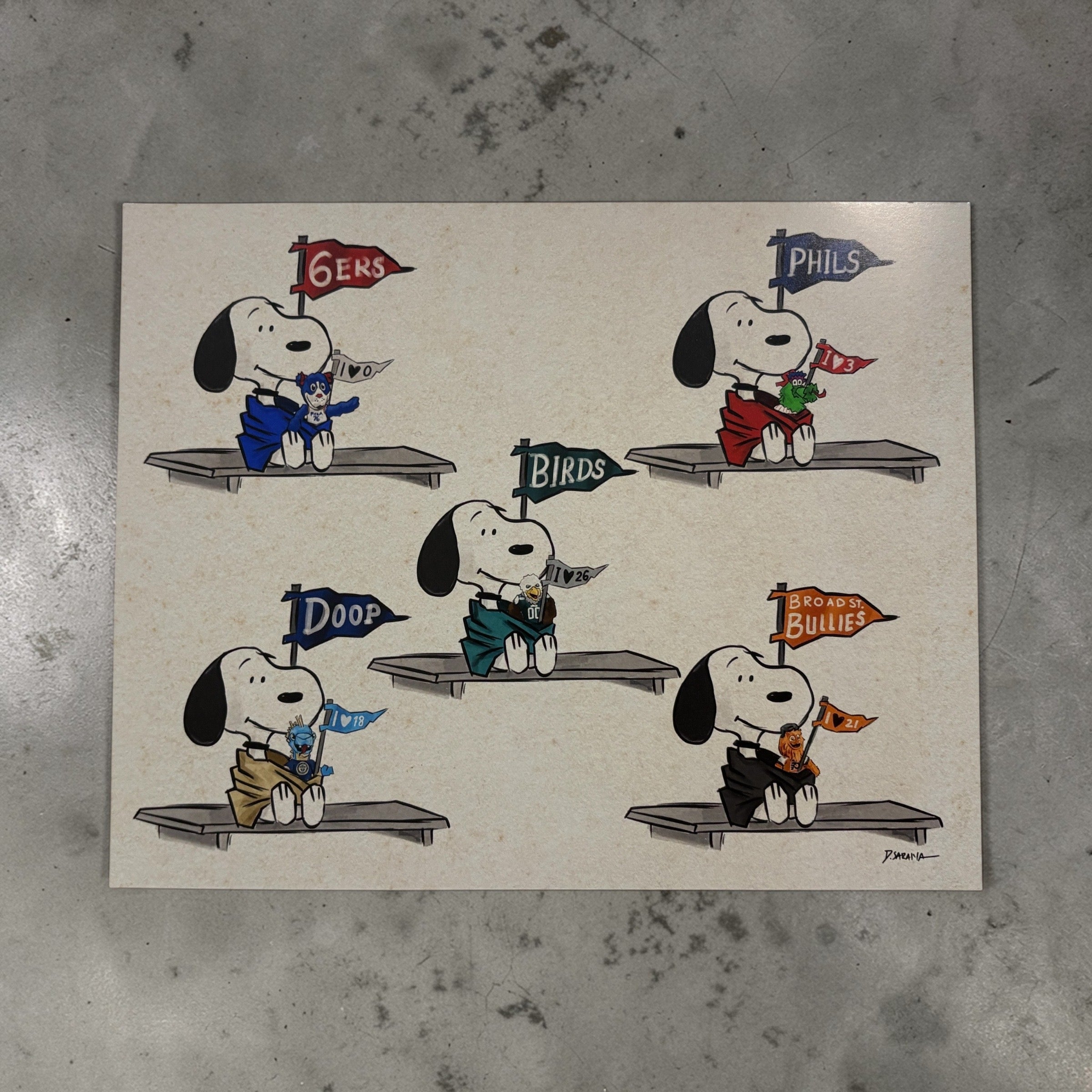 Little Philly Guys 8x10 Print