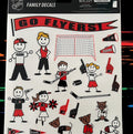 Flyers Stick People Family Decals