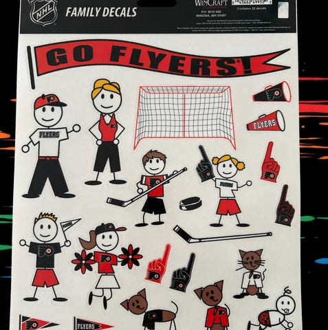 Flyers Stick People Family Decals