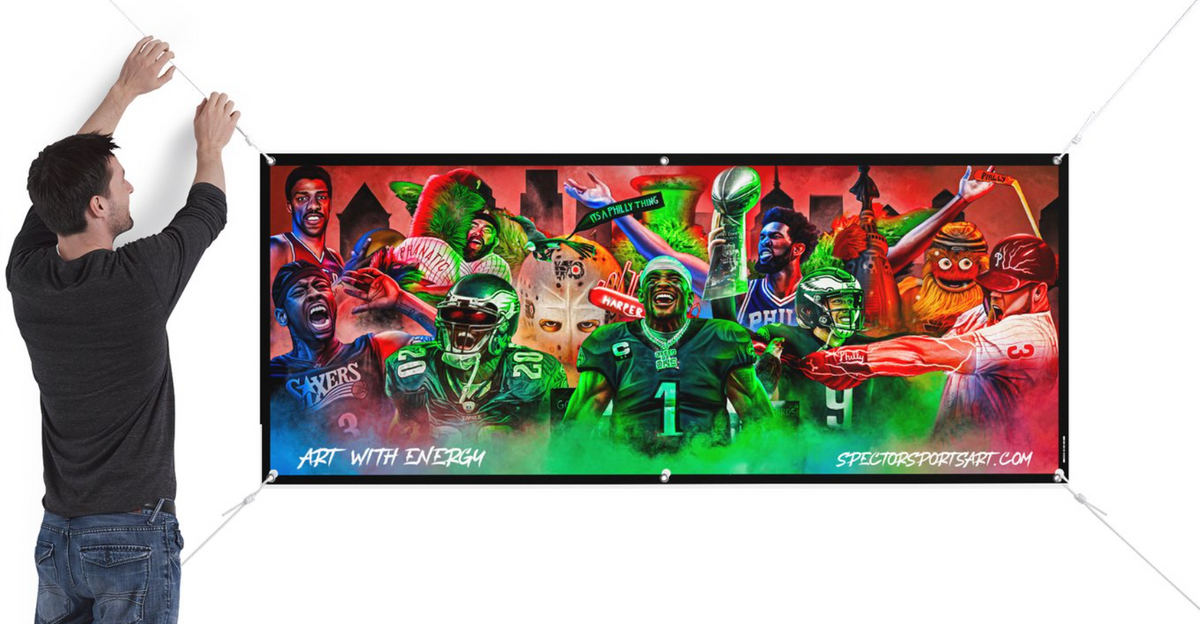 Philly Sports "Art With Energy" Banner
