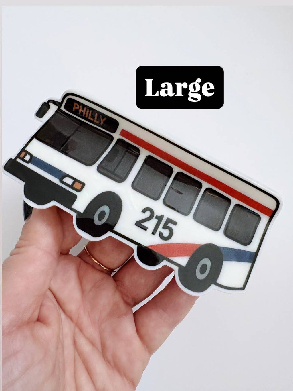 Philly Bus 215 Hair Claw Clip ~  Philadelphia