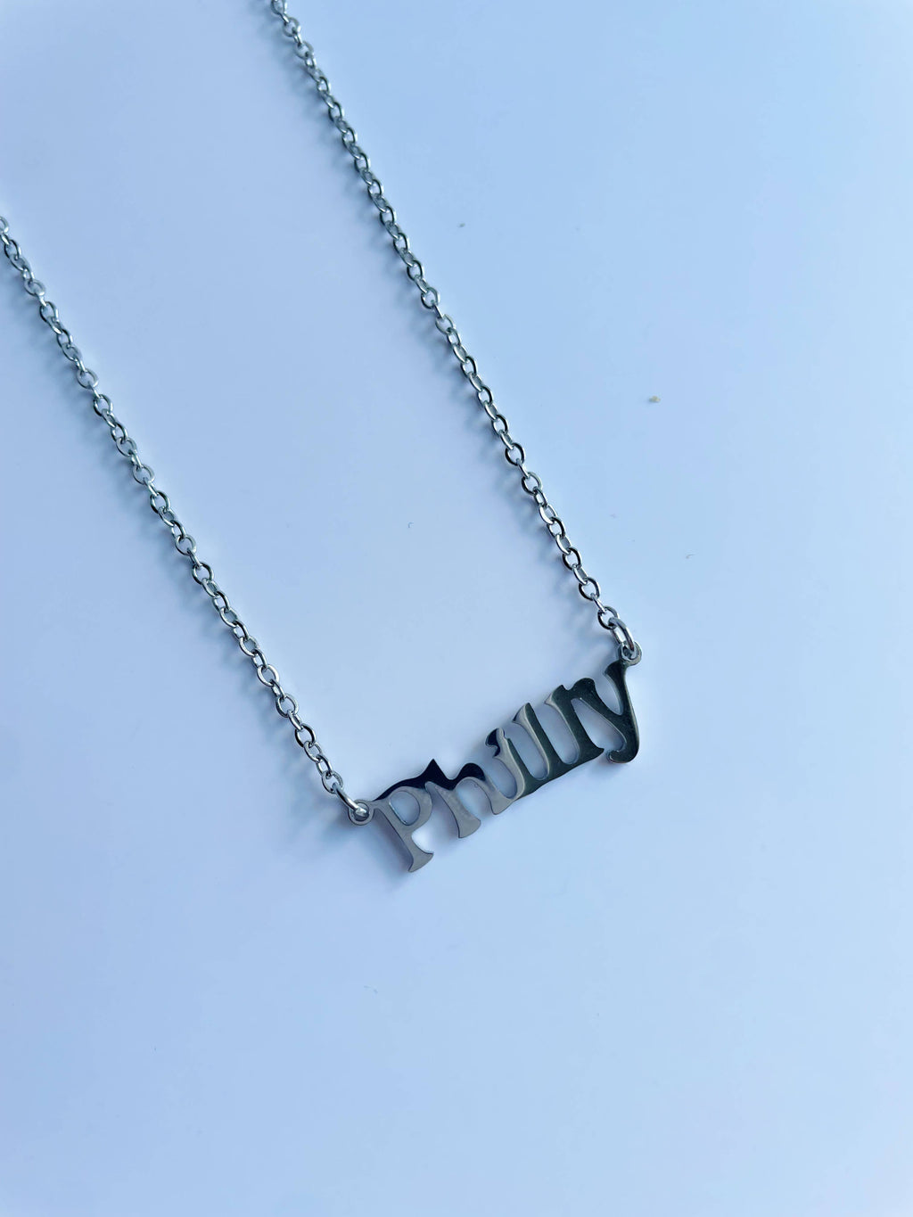 PHILLY Necklace ~ Gold or Silver Philadelphia themed Pendant