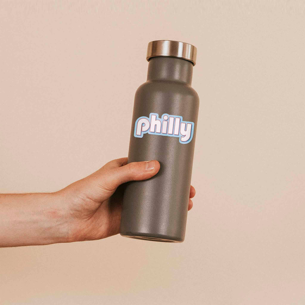Retro Philly Sticker - Philadelphia Decal for Hydroflask