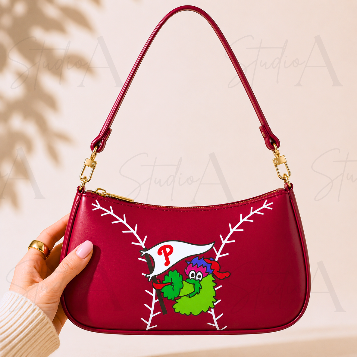 Philadelphia Phillies Phanatic Leather Purse