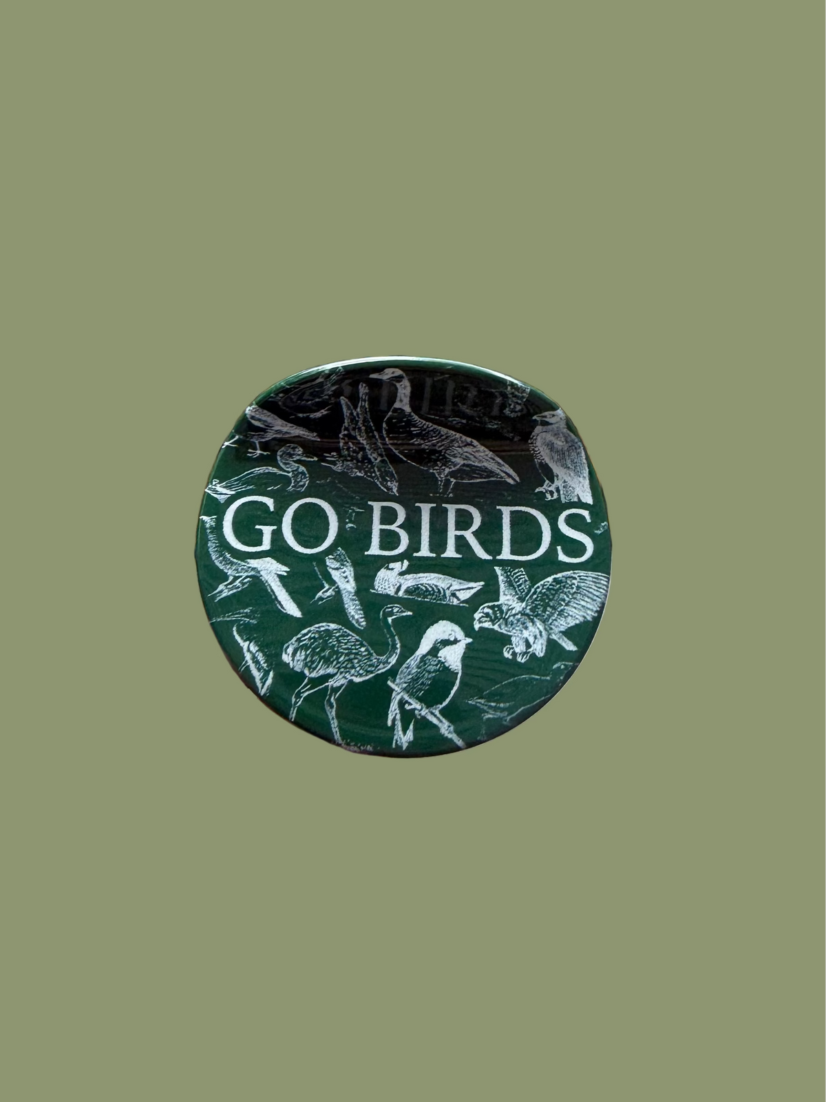 Circle Go Birds Hair Claw Clip