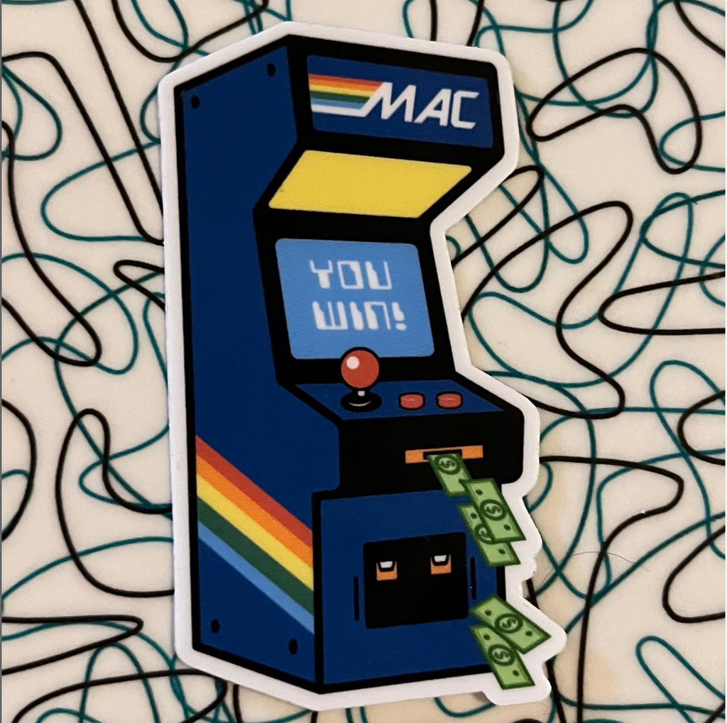 MAC Arcade Machine Sticker
