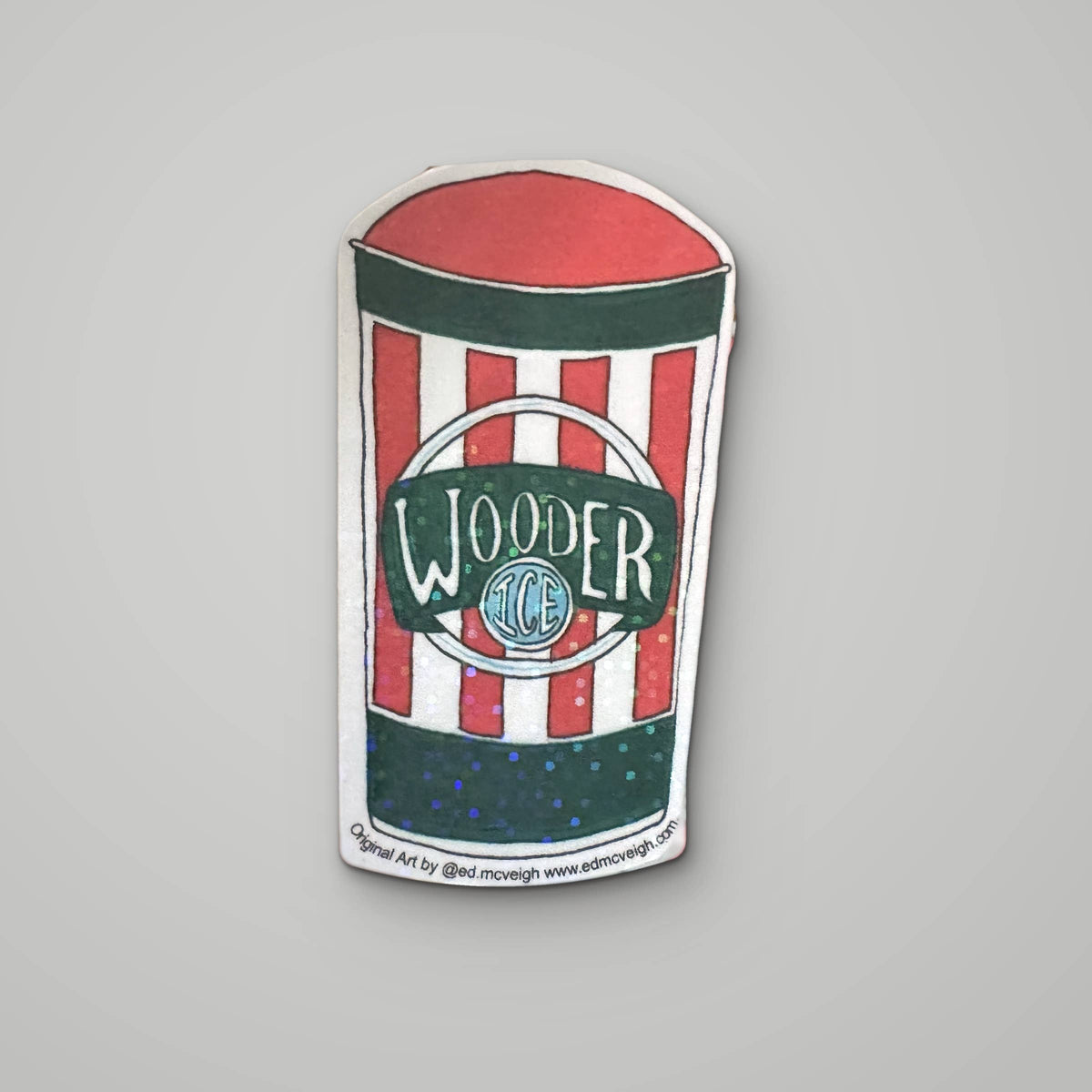 Philly Wooder Ice Sticker, Water Ice Cup Decal, Philadelphia