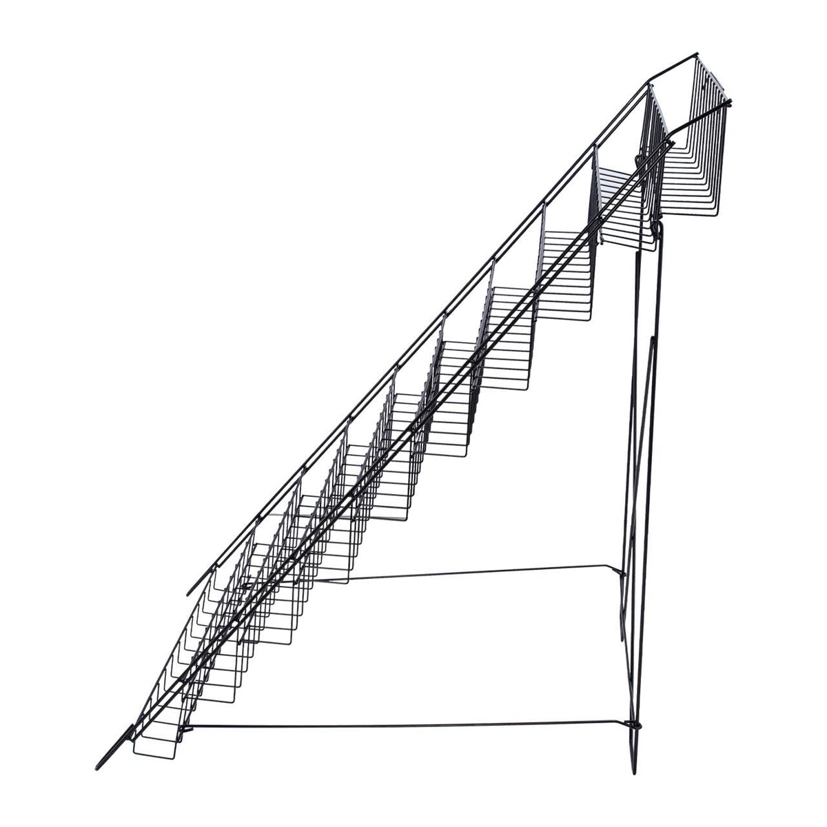 Black Floor-Standing Wire Rack - 46''H x 26 1/2''W x 31''D