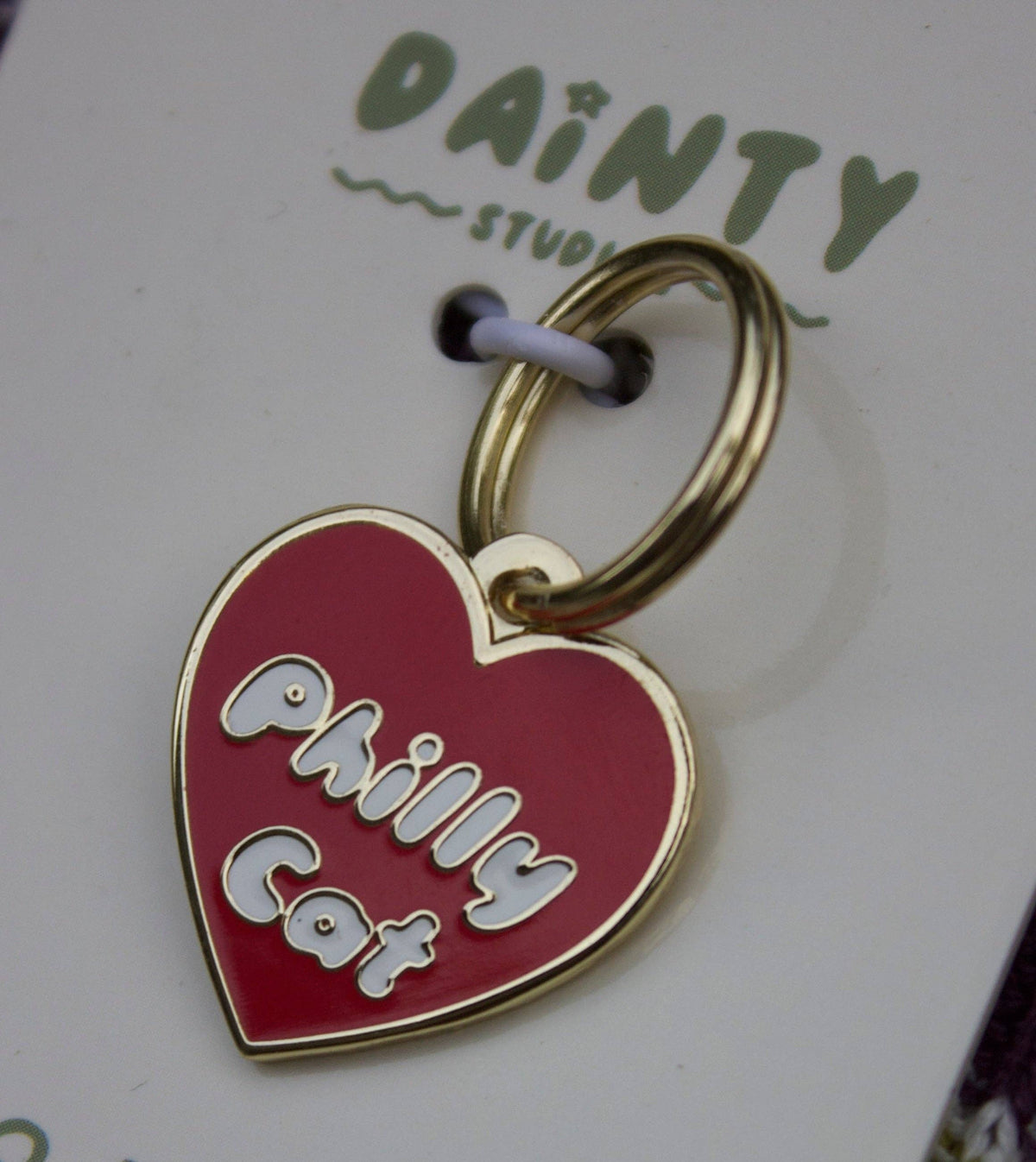 Philly Cat Pet Collar Charm