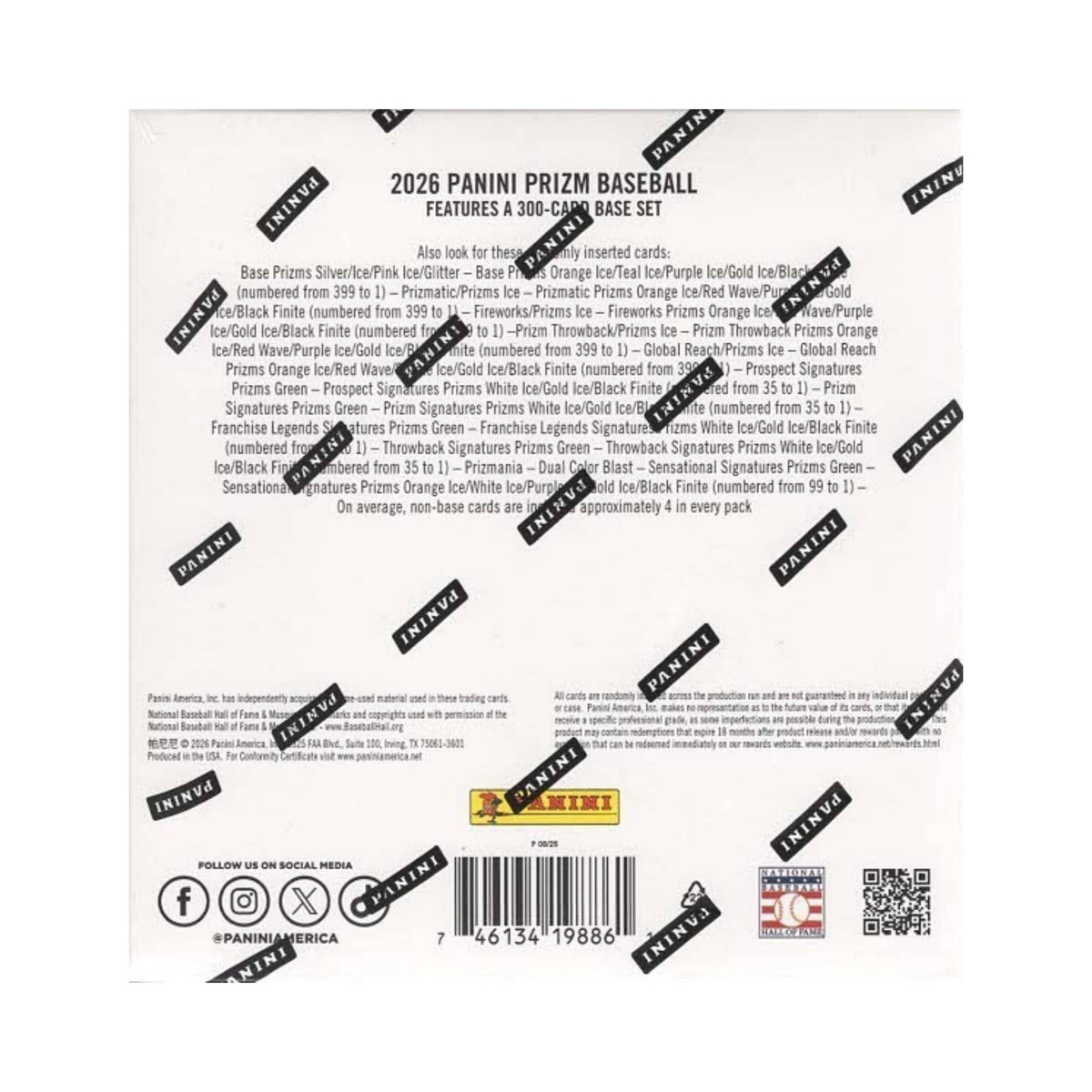 2026 Panini Prizm Baseball Cards - Single Pack