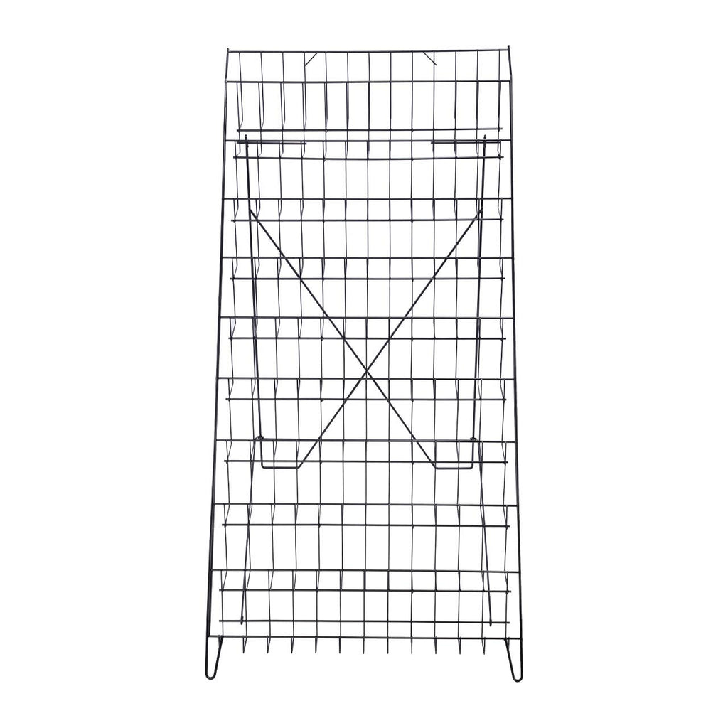 Black Floor-Standing Wire Rack - 46''H x 26 1/2''W x 31''D