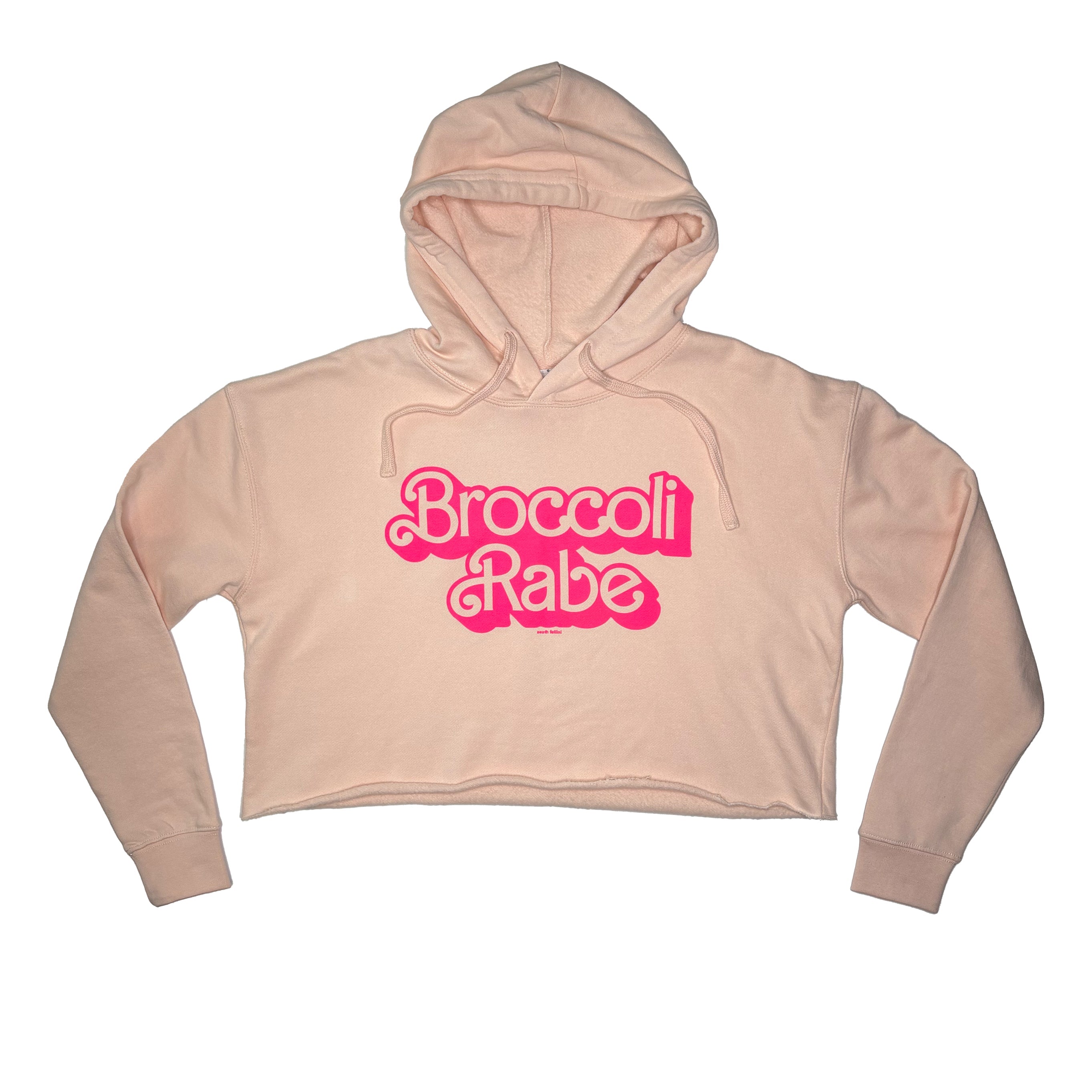 Broccoli Rabe Crop Top Hoodie