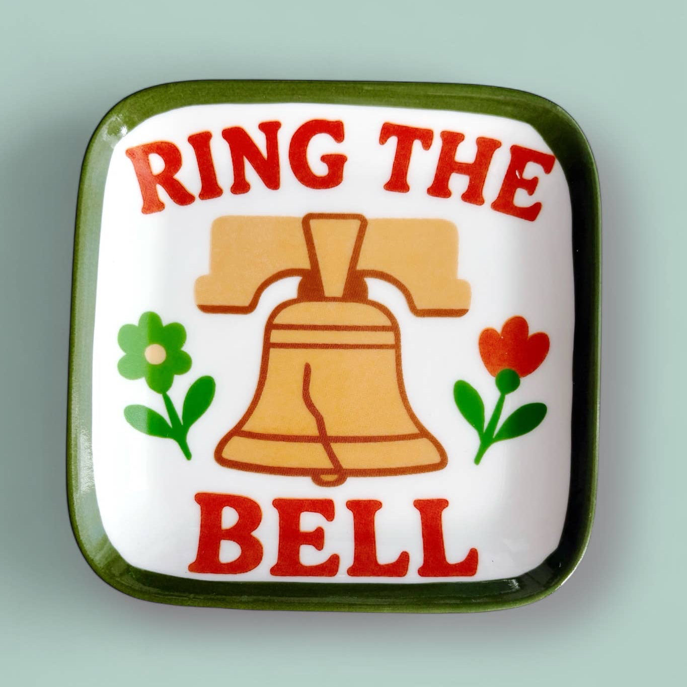 Ring The Bell Ceramic Trinket Jewelry Dish Philadelphia