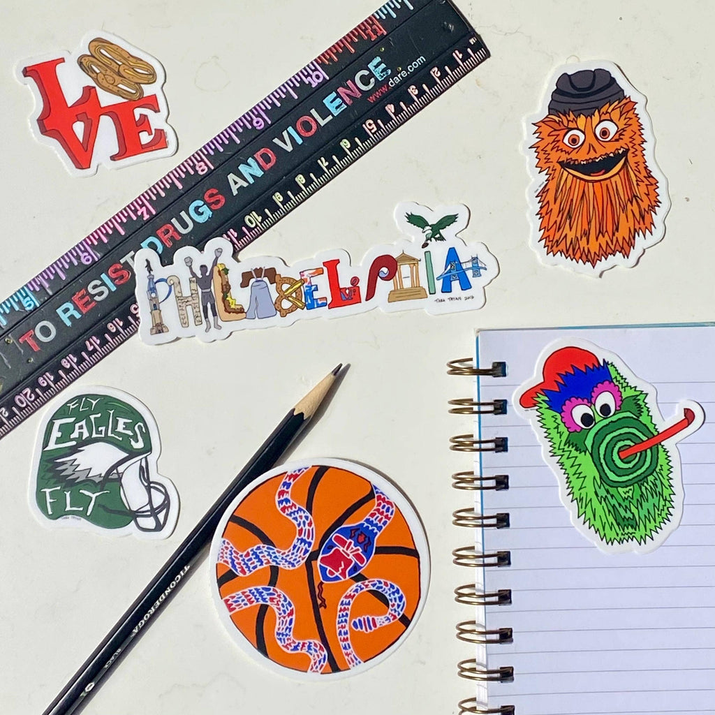 Gritty Hockey Sticker: Cute Philly Souvenir