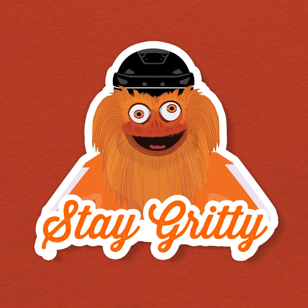 Stay Gritty Philadelphia Flyers Philly Hockey Vinyl Sticker