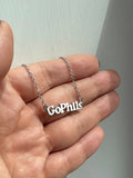 Go Phils Charm Necklace ~ Gold or Silver 