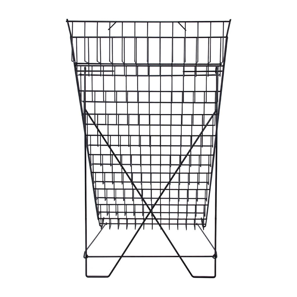 Black Floor-Standing Wire Rack - 46''H x 26 1/2''W x 31''D