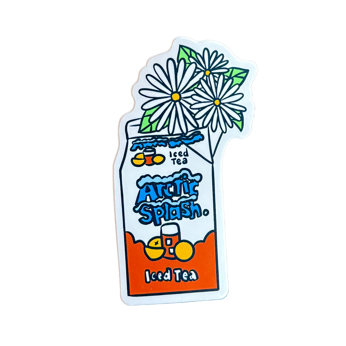 Arctic Splash Daisy Sticker