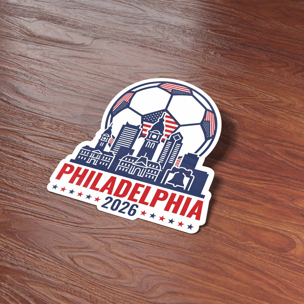 Philadelphia USA Soccer Sticker - Philly PA Sports Decal