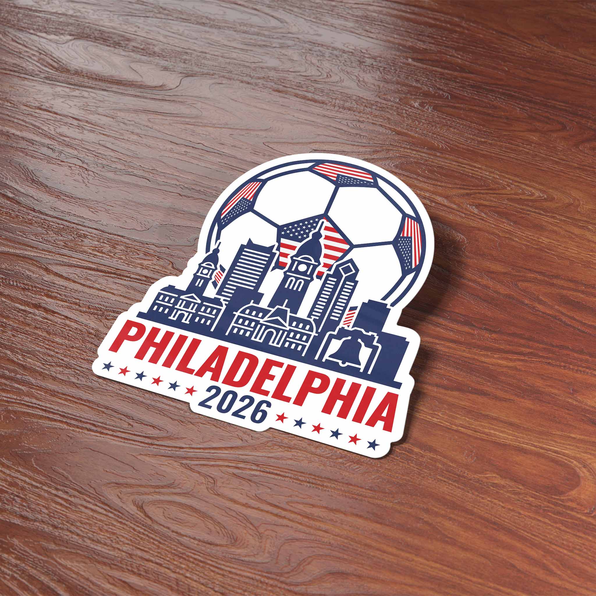 Philadelphia USA Soccer Sticker - Philly PA Sports Decal