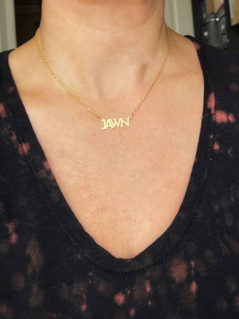 JAWN Necklace ~ Gold or Silver Philly themed Pendant