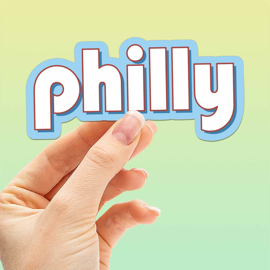 Retro Philly Sticker - Philadelphia Decal for Hydroflask