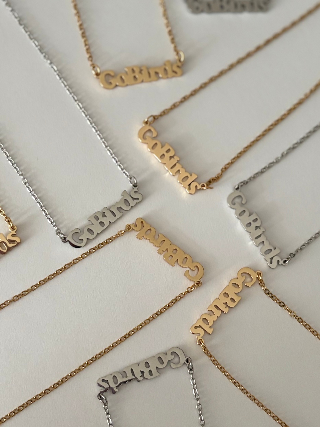 Go Birds Charm Necklace ~ Gold or Silver