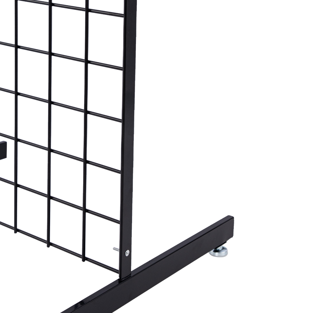 Black Collapsible Standing Grid Screen
