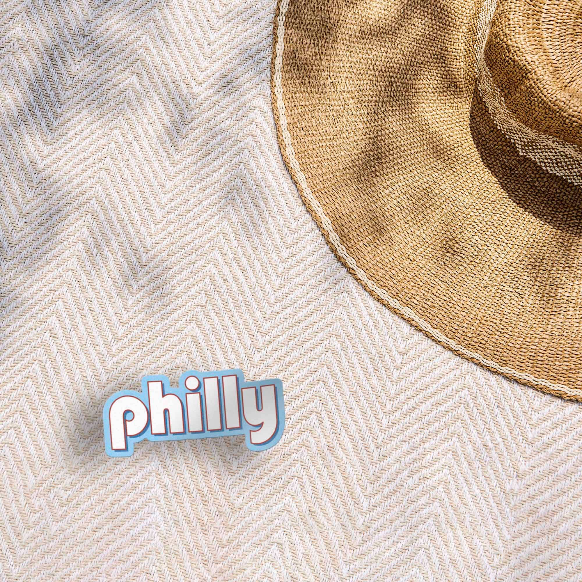 Retro Philly Sticker - Philadelphia Decal for Hydroflask