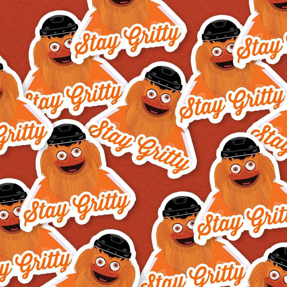 Stay Gritty Philadelphia Flyers Philly Hockey Vinyl Sticker