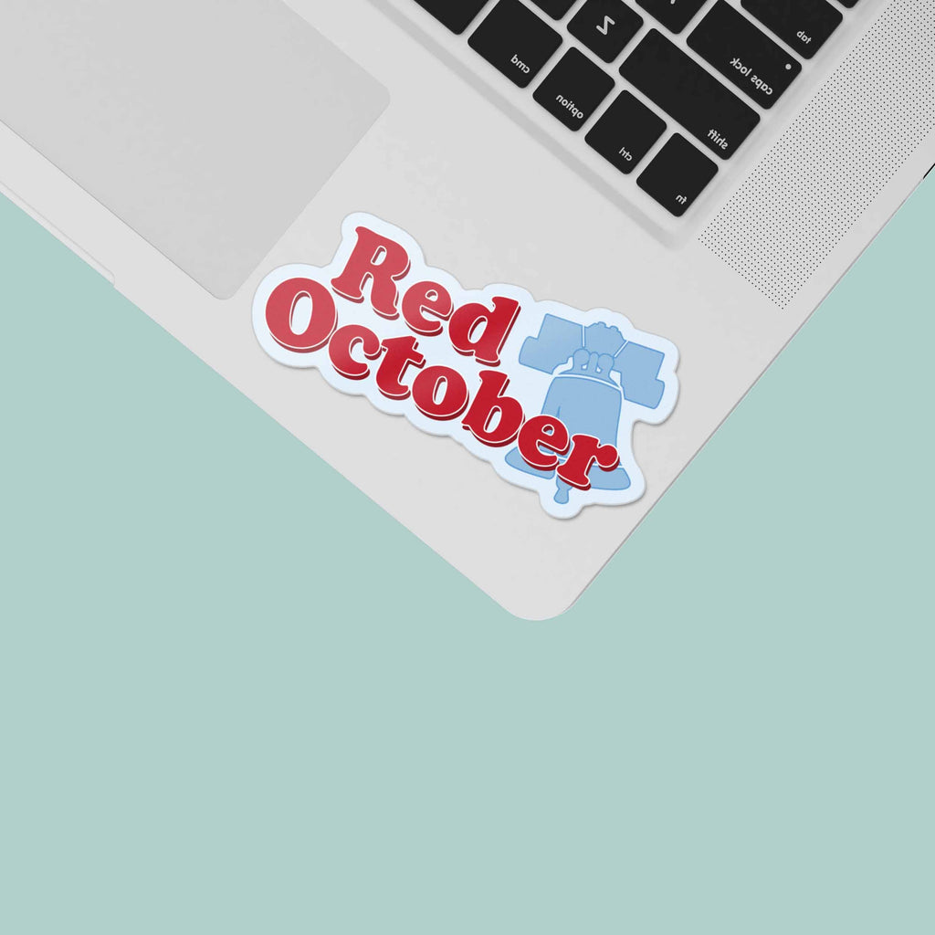 Red October Philly Sports Sticker