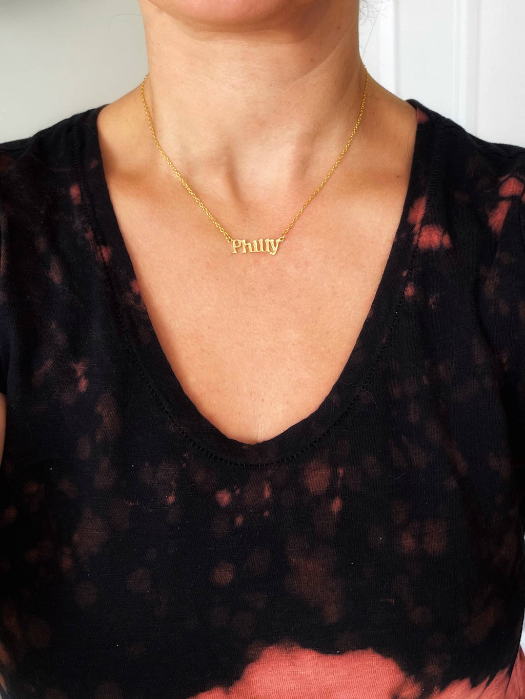 PHILLY Necklace ~ Gold or Silver Philadelphia themed Pendant
