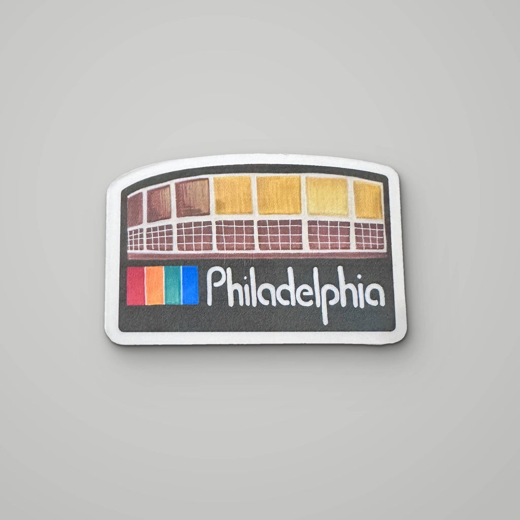 Philadelphia Spectrum Arena Sticker, Retro Philly Sports