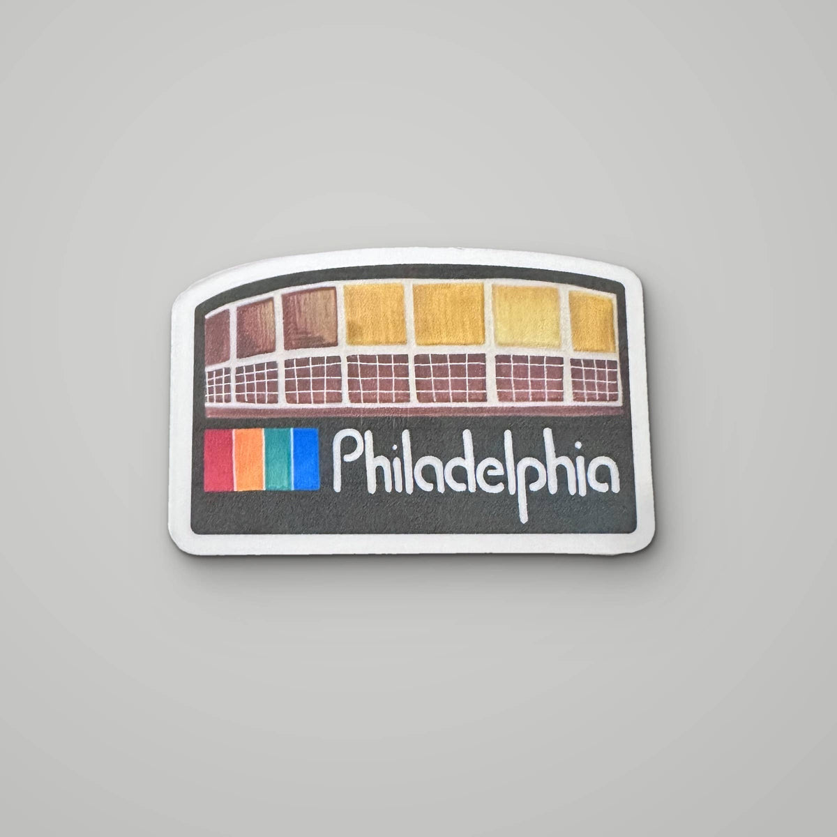 Philadelphia Spectrum Arena Sticker, Retro Philly Sports