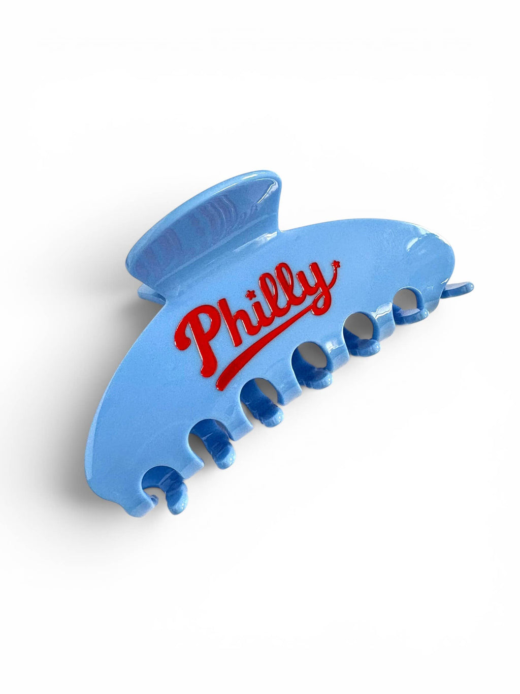 Philly retro blue & red Hair Claw Clip ~  Philadelphia